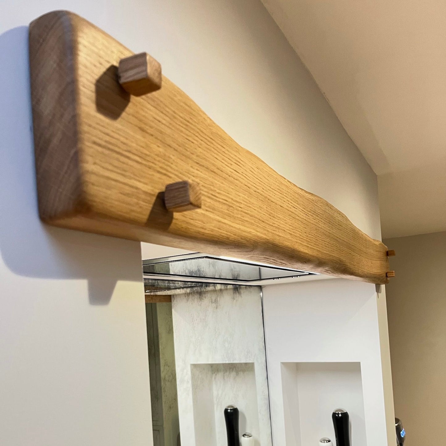 Solid Oak Mantlepiece - Facia Board