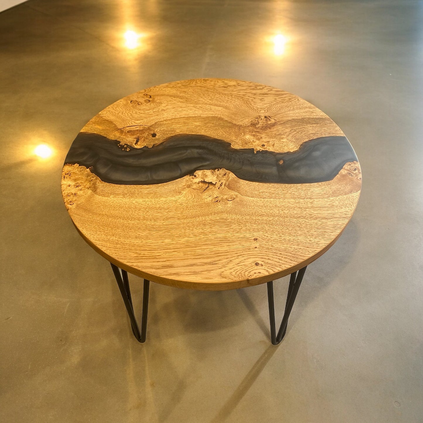 Design Your Own Oak & Epoxy Resin End Table