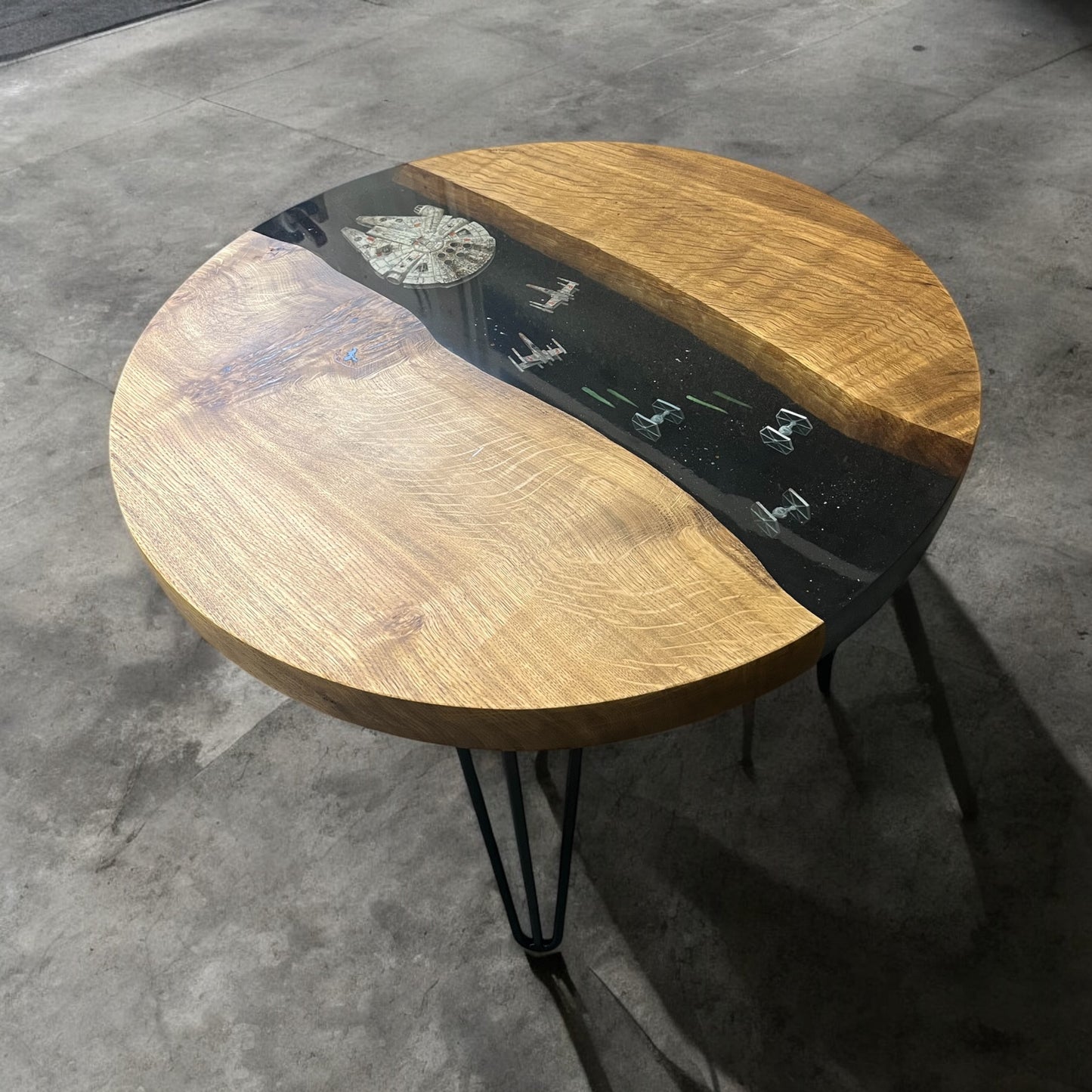 Oak & Epoxy Resin Star Wars Coffee Table - James