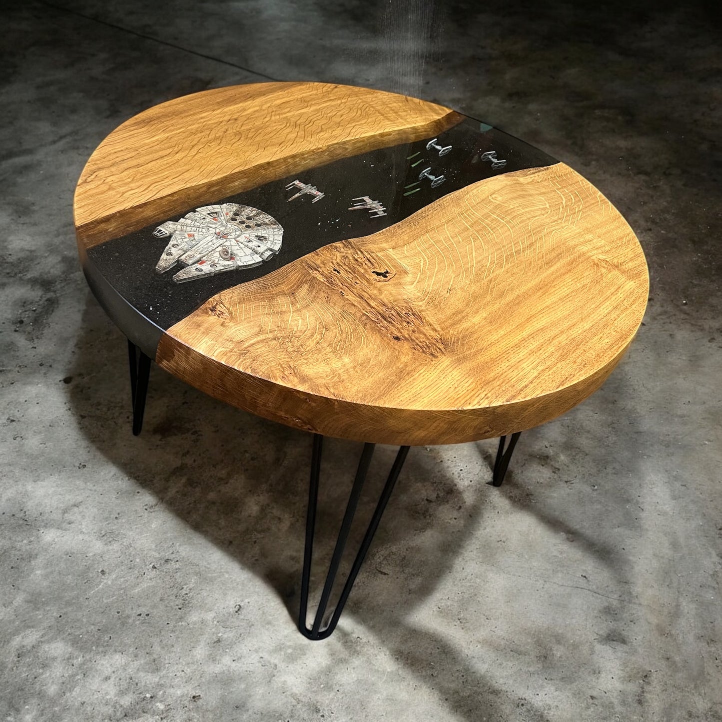 Oak & Epoxy Resin Star Wars Coffee Table - James