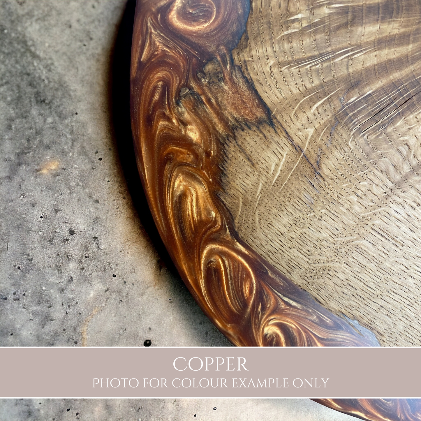 a resin colour sample photo - copper
