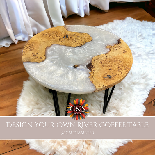 Design Your Own Oak & Epoxy Resin Coffee Table