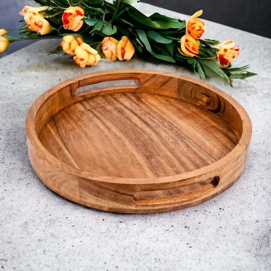 Round Decorative Tray  - Various Colours