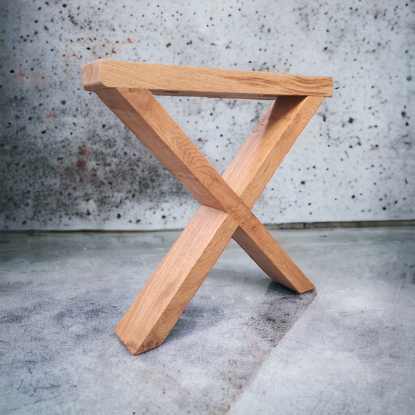 Solid Oak X Frame Coffee Table Legs