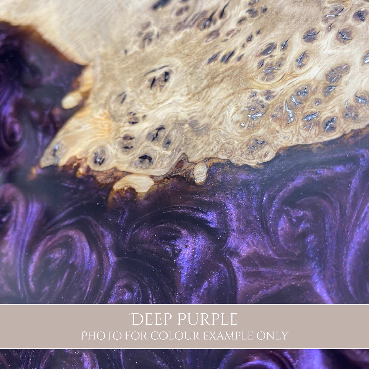 a resin colour sample photo - deep puple