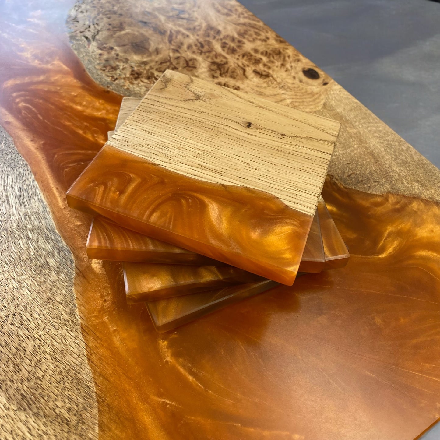 Two Custom End Tables - Donna