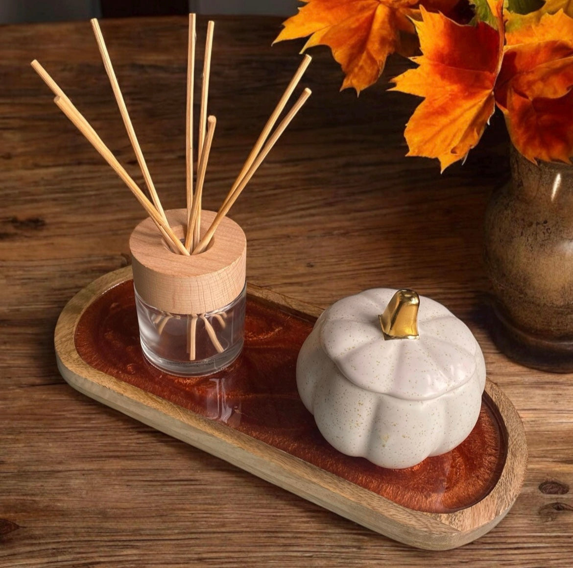 Round Decorative Tray - Various Colours