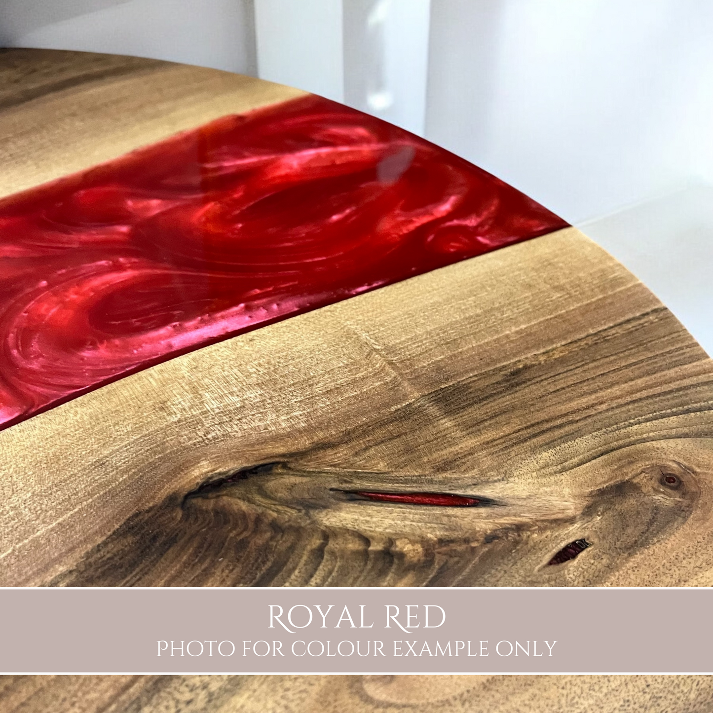 a resin colour sample photo - royal red