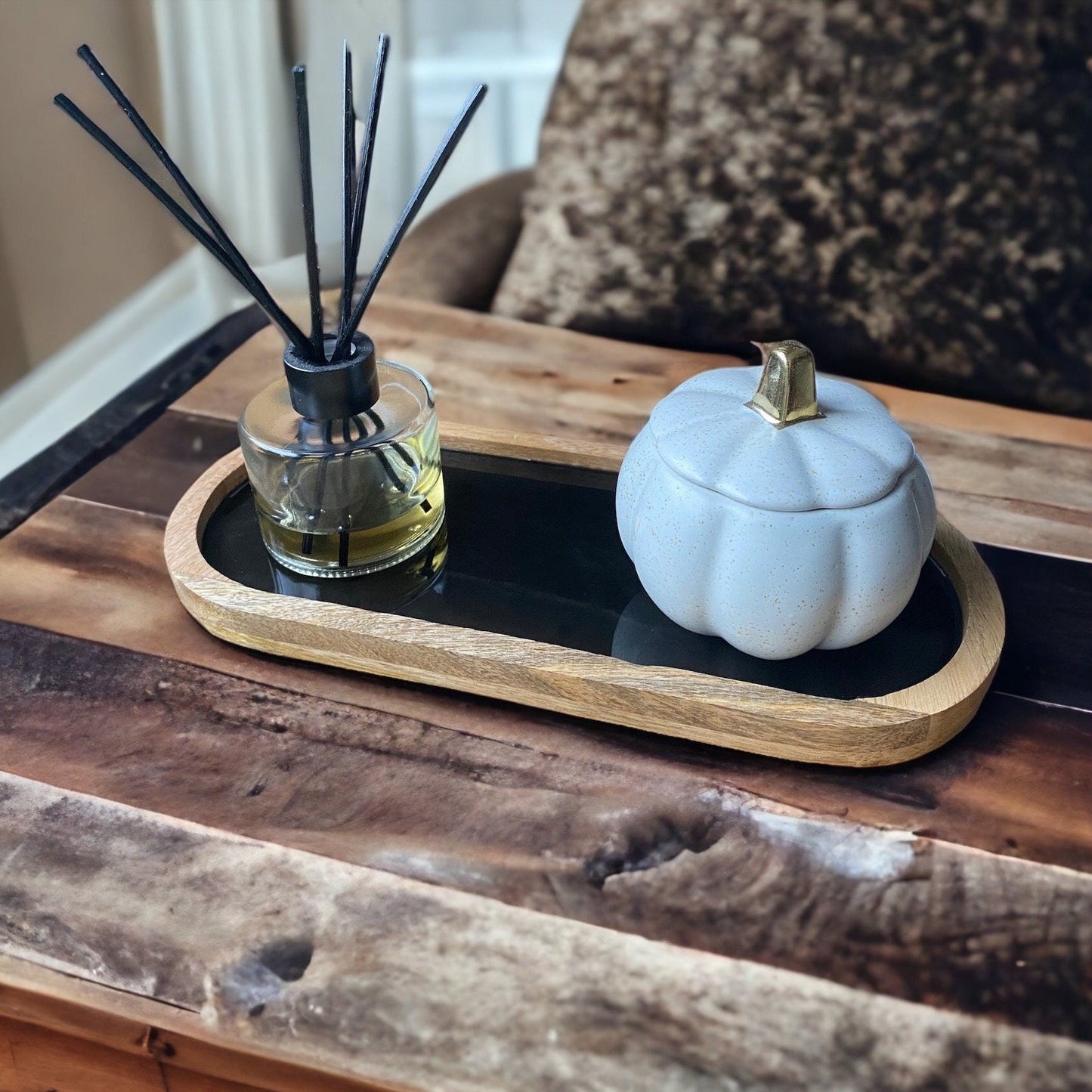 Round Decorative Tray - Various Colours