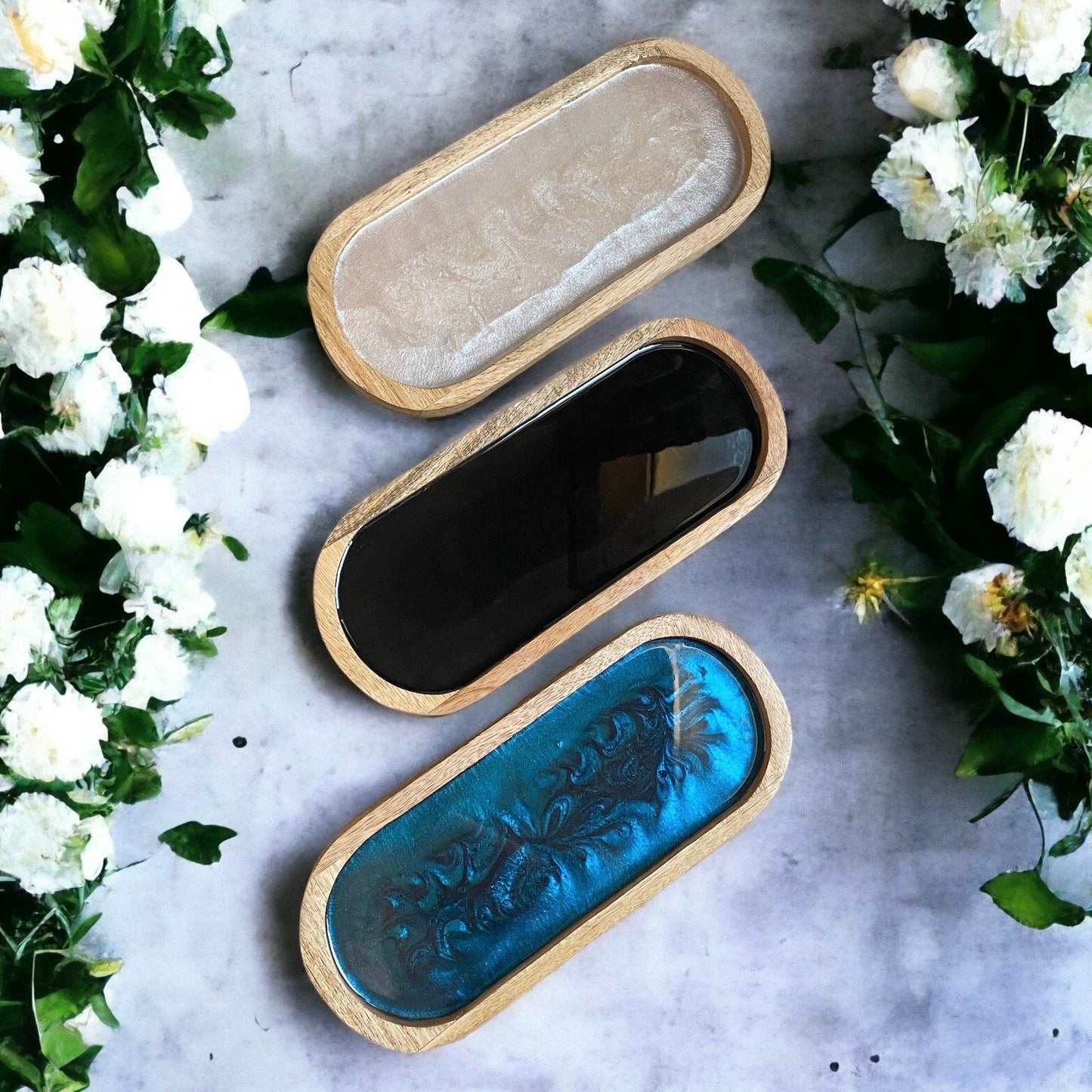 Round Decorative Tray - Various Colours