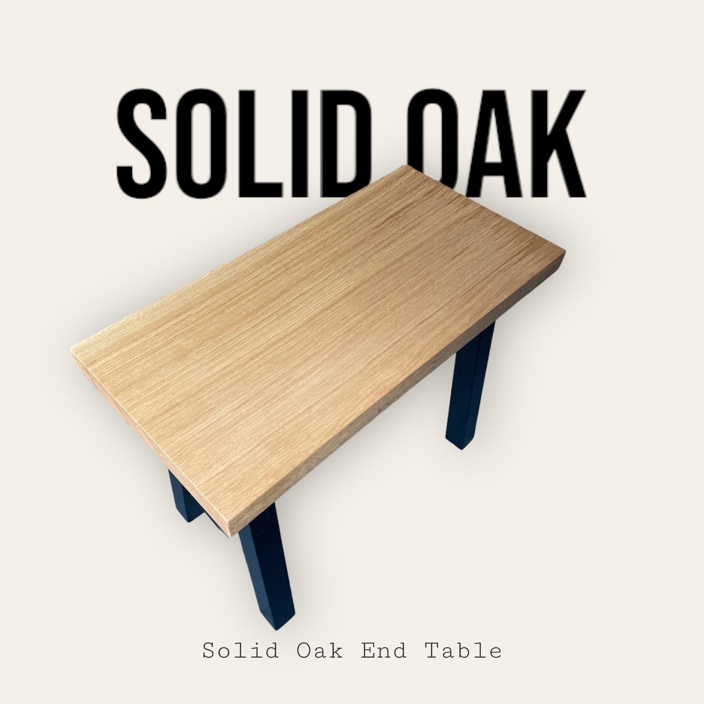Solid Oak Side Table & Bench